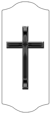 DARAY-C-510-BK-WT Black Single Cross White
